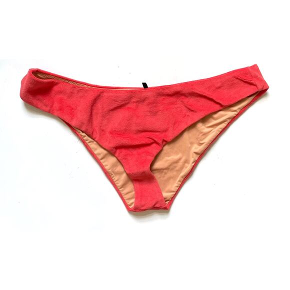 J. Crew Curved Waist Cheeky Bikini Swim Bottom Pink Size 3X NEW - Picture 1 of 6